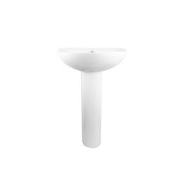 Lavamanos Alto II Blanco Pedestal Ovalado 545x435 mm