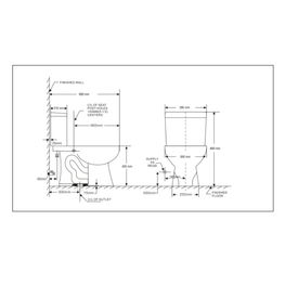 Inodoro Toronto Blanco ADA Two Piece Elongado Cierre Lento Palanca 4.8L