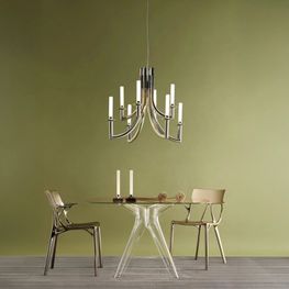 Lámpara Colgante Khan Champagne Pulido