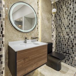 Inodoro Argos Negro One Piece Cuadrado 4-6L