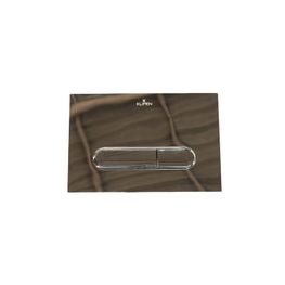 Placa Pulsador Eclipse Cromo Doble Push Ovalada