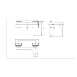 Mezcladora Monomando para Bidet Kubika Gun Grey sin Desagüe