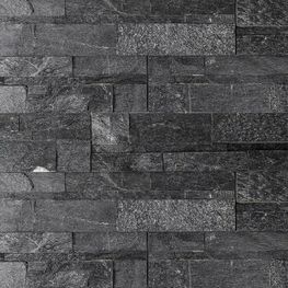 Fachaleta Wall Stone Negra 15x60
