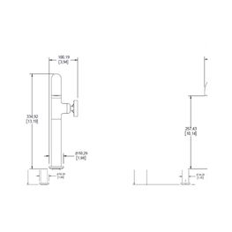 Grifo de Lavamanos Indus Negro Alto Mezcladora Monomando con Desagüe