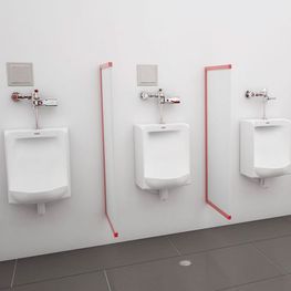 Mingitorio Mojave Blanco con Spud y Fluxómetro de Palanca