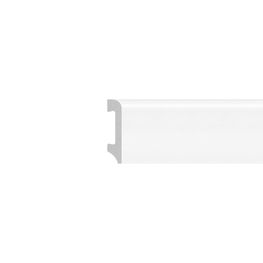 Zócalo Blanco Pintable Curvo 14x75x2900