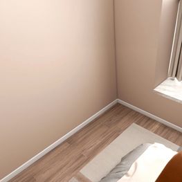 Zócalo Blanco Pintable Curvo 14x75x2900