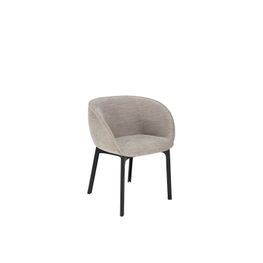 Silla Charla Antibes con Brazos Negro/Beige