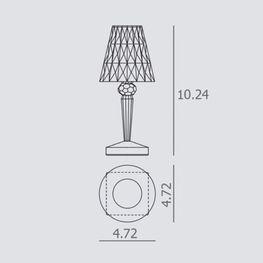 Lámpara de Mesa Battery Fumé