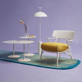 Sillón Lounge A.I. Blanco/Amarillo