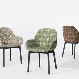 Silla Clap Rubelli con Brazos Blanco/Pistachio