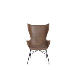 Sillón K/Wood Madera Oscura Basic Veneer Patas Negras