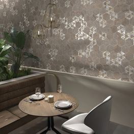 Imperium Taupe Hex Mate 15x17