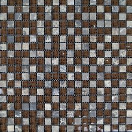 Mosaico Vetro Piedra Café 30.5x30.5 cm Caja