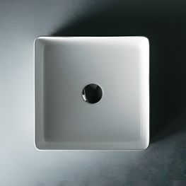 Lavamanos Delia Blanco Slim Cuadrado 400x400 mm