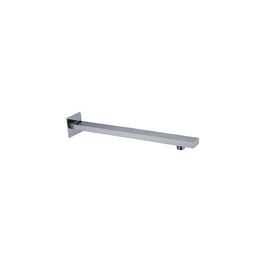 Grifo Ducha City Inox Satin Brazo Cuadrado Pared 400 mm