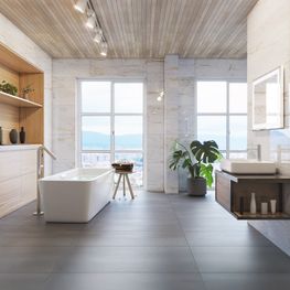 Tina Freestanding Antalya II Blanca Acrílica 170x75x56 cm