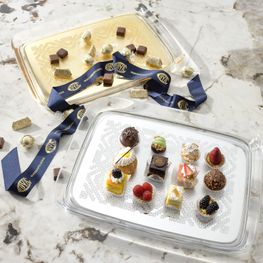 Azafate Teatime Cristal/Oro