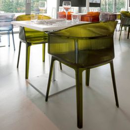 Silla Papyrus con Brazos Verde