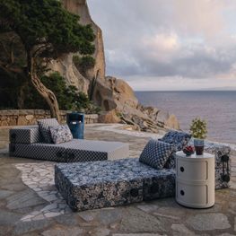 Contenedor Componibili 2 Cajones Azul D.32 cm