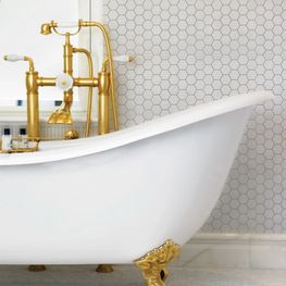 Mosaico Hexa Blanco Hexagonal 25.6x29.6 cm