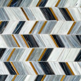 Mosaico Zigzag Grey & Blue 29.5x26.8 cm Caja