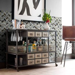 Mosaico Zigzag Grey & Blue 29.5x26.8 cm Caja