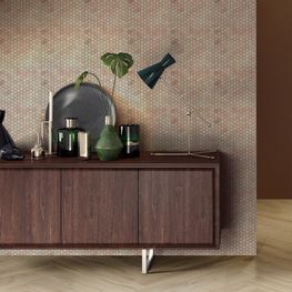 Mosaico Penny Marble Blanco Brillante 29.3x31 cm Caja