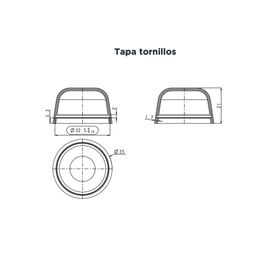 Brida Instalación Inodoro con Tornillos y Tapa de Pernos
