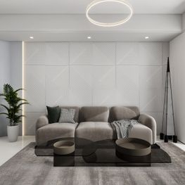 Panel PU Interior Moon Amsterdam Blanco 25x600x1200 mm