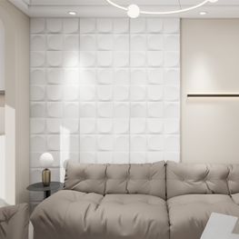 Panel PU Interior Moon Grecia Blanco 25x600x1200 mm