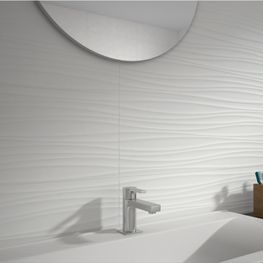 Nevada Blanco Waves Decorado Mate 25x75