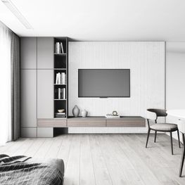 Wall Panel 3D AGT Nature Stripes Blanco 121x2800 mm