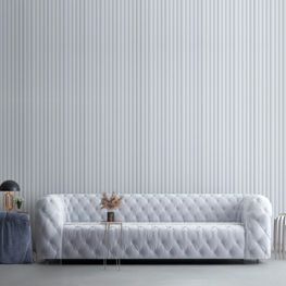 Wall Panel 3D AGT Nature Waves Blanco 140x2800 mm