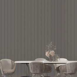 Wall Panel 3D AGT Nature Flats Dark Grey 115x2800 mm