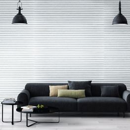 Wall Panel Namis Ripple Gris Claro 600x1200 mm