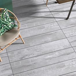 Elemental Light Grey Mate 20x120 cm