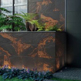 Stone Cave Negro Mate 45x90 cm