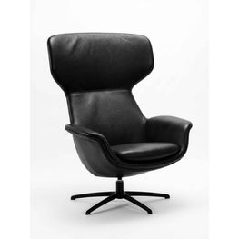 Butaca Casio Cuero Negro 82x94x106 cm