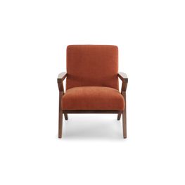 Butaca Lasso Chenille Caramelo Patas de Roble 72x80x79 cm