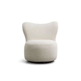 Sillón Giratorio Idea Lino Crema 76x81x80 cm