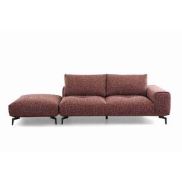 Sofá Shapiro Chenille Vino con Otomán 280x110x82 cm