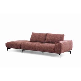 Sofá Shapiro Chenille Vino con Otomán 280x110x82 cm