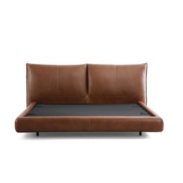 Cama Pillow Cuero Caramelo King 248x237x108 cm