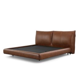 Cama Pillow Cuero Caramelo King 248x237x108 cm