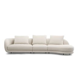 Sofá Modular Be to Be Bouclé Crema 3 Plazas 355x148x89 cm